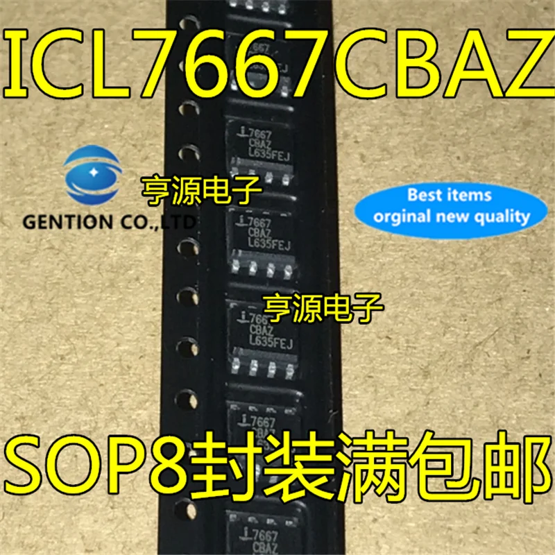 10Pcs ICL7667 ICL7667CBAZ 7667CBAZ 7667  SOP8 in stock  100% new and original