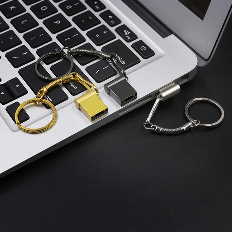 car Super Mini Metal Usb Flash Drive 4G 8G 16G Pen Drive 32GB Memory Stick ad alta velocità U Disk 64GB Pendrive 2.0 Memoria Usb
