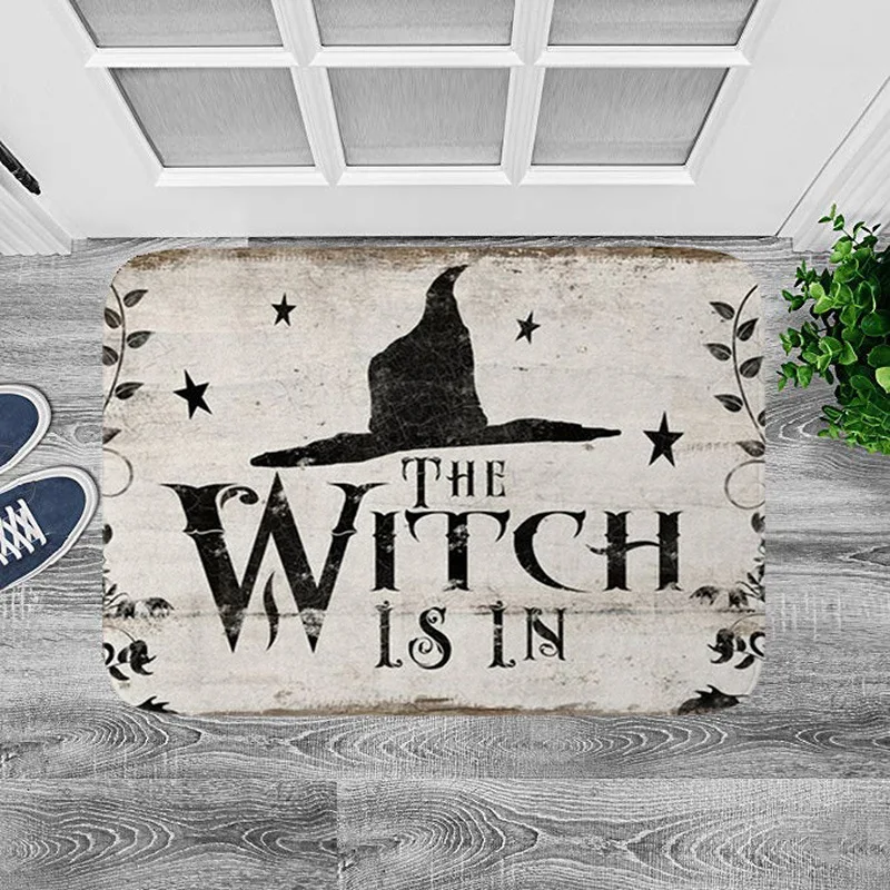 The Witch Is In Printed  Doormat Door Mat Anti Slip Entrance Rug Home Carpet Living Room Bathroom Kitchen Floor Mats