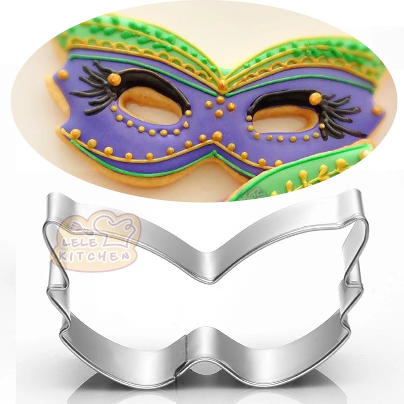 Mascarilla de acero inoxidable, cortadores de galletas, molde para galletas, utensilios para decoración de tortas con fondant, Reposteria, decoración para cupcakes, accesorios para hornear