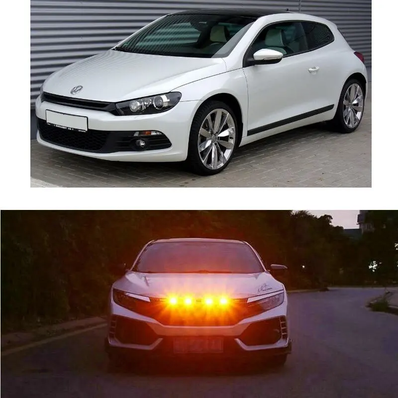 

Car Accessories Grille Light Lamp For VW PHAETON MULTIVAN ROUTAN SCIROCCO SHARAN EOS FOX JETTA TOUAREG TRANSPORTER