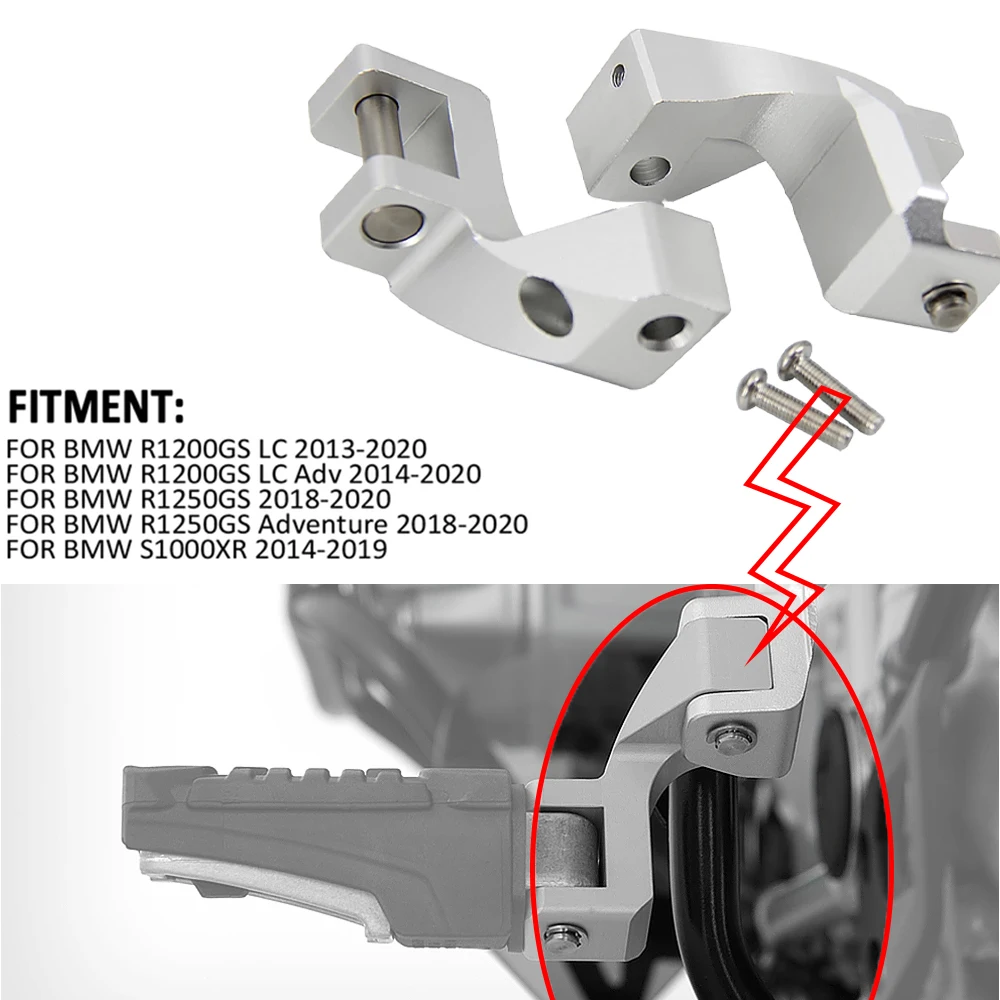

Motorcycle Foot peg Passenger Footpeg Lowering Kit For BMW R1200GS LC 2013 to 2017 2018 R 1200 GS LC ADV 2014 to 2018 R1200GS LC