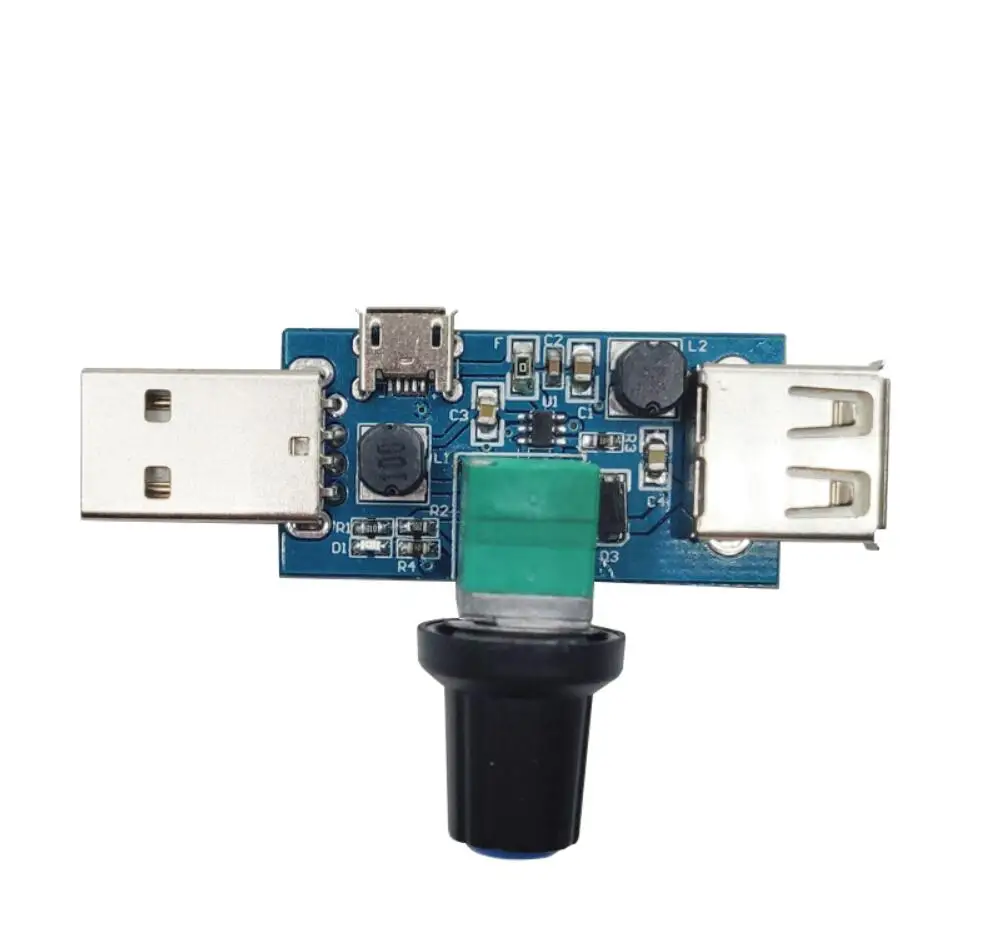 DC 5V Micro USB Fan Governor Wind Speed Controller Air Volume Regulator Cooling Mute Multifunction Noise Reduction Switch Module