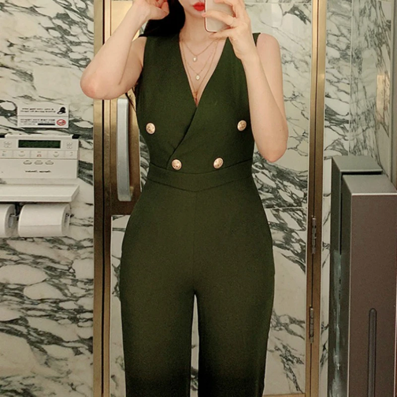 Sexy Jumpsuit 2023 New Fashion Rompers Womens Jumpsuits Clubwear Playsuit Sleeveless Party Chiffon Outweaer Clothes