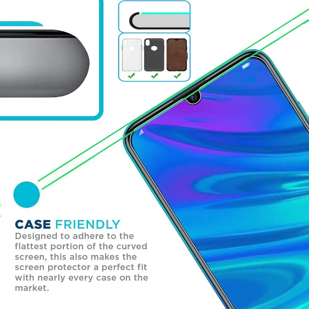 واقي شاشة لهاتف هواوي هونور 20i 20S 20 lite 10 10i 9X Pro 8X لهاتف هواوي فيو 10 20 V10 V20 Hard 9H