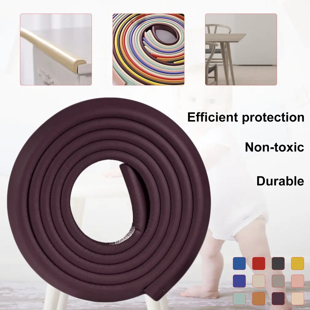 Baby Safety Desk Table Edge Corner 2M Protector Foam for Furniture Rubber Baby Protection Cushion Guard Strip Softener Bumper