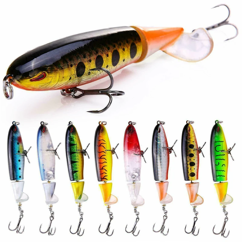 Whopper Plopper Floating Fishing Lures Rotating Tail BEST Chub For Bass Pesca ishing tackle SwimBait