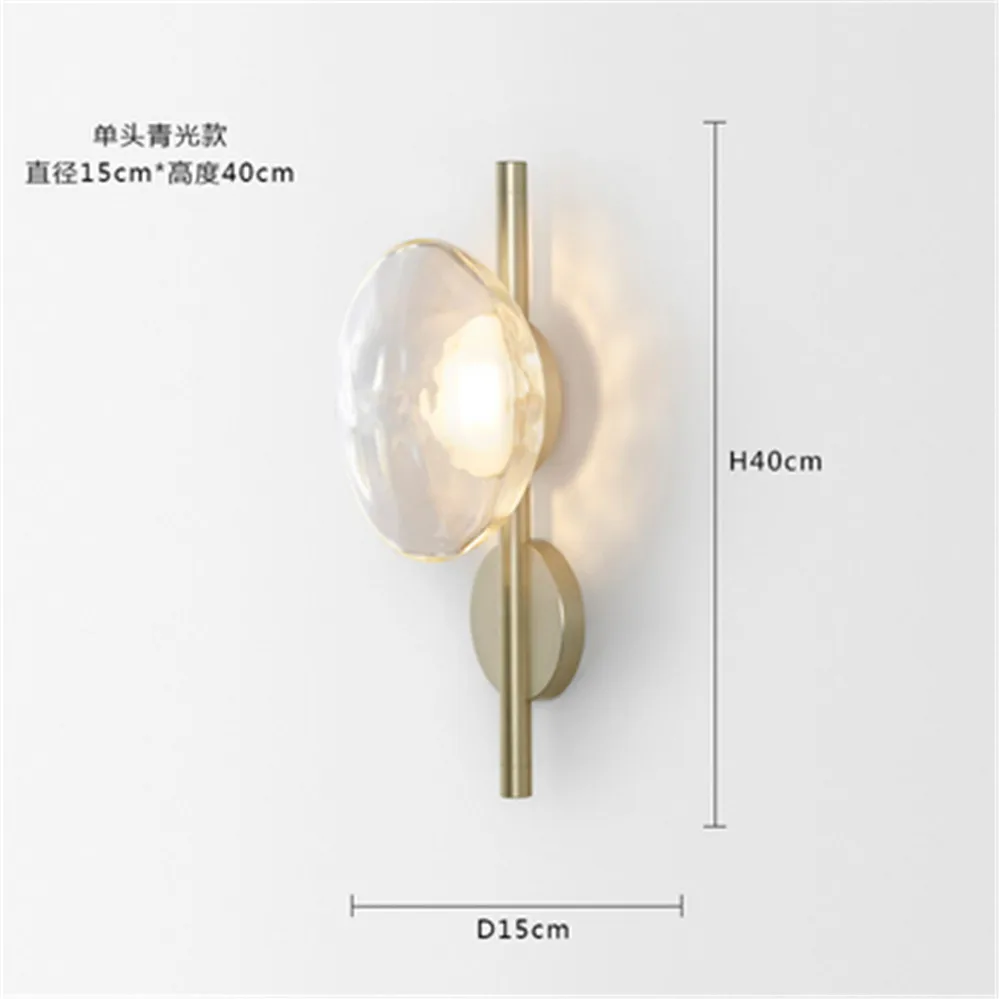 Ceto Wandlamp Postmodern retro wandlamp Design Glas Rond Led Luxe Loft Decor Gang Gangpad Binnen Slaapkamer dubbele wandlamp
