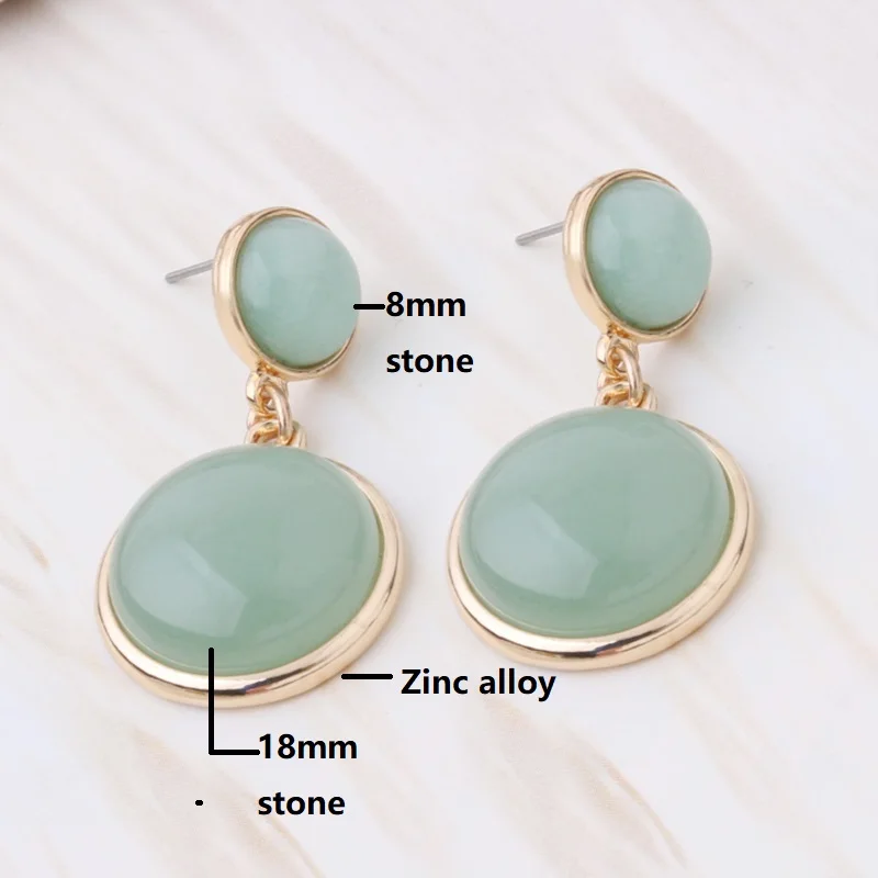 NeeFuWoFu Natural Stone Earrings For Woman Crystal Dangle EarringDrop Shape Charm Brinco Ear Oorbellen Christmas Gift