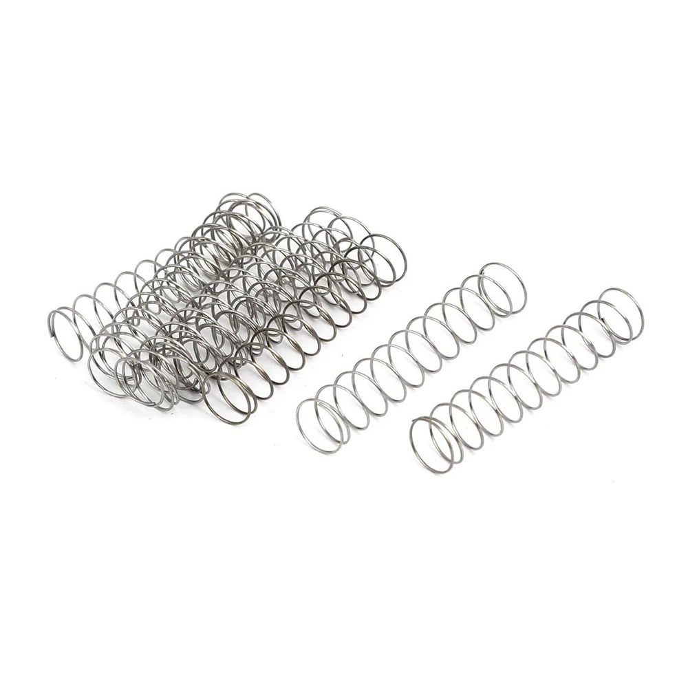 100er Pack Edelstahl-Druckfedern – 0,4 X 4 X 25 Mm, Für Kugelschreiber Und Kleingeräte