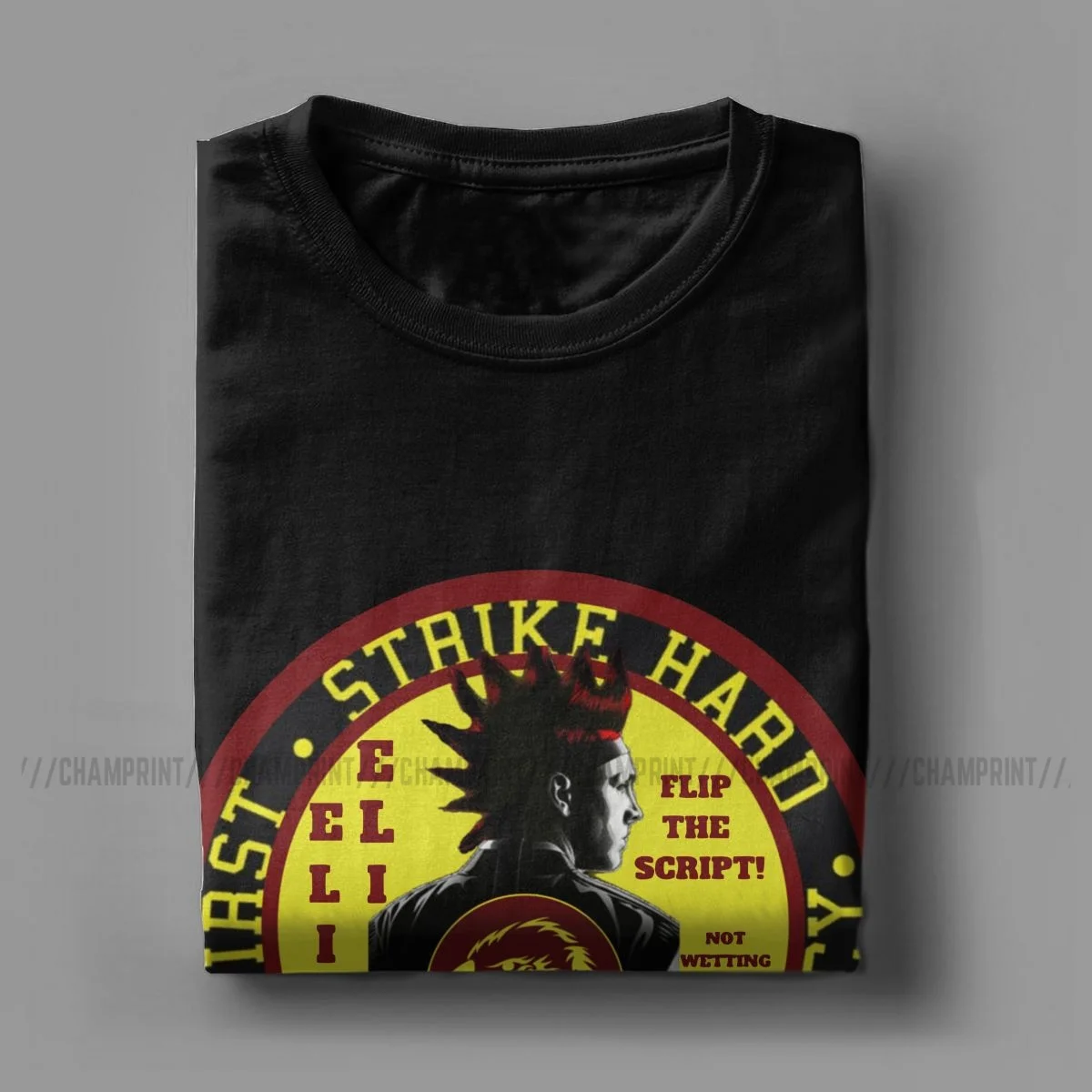 Casual Hawk Eagle Fang Karate Cobra Kai T-Shirts for Men 100% Cotton T Shirt The Karate Kid Tee Shirt Plus Size Clothes