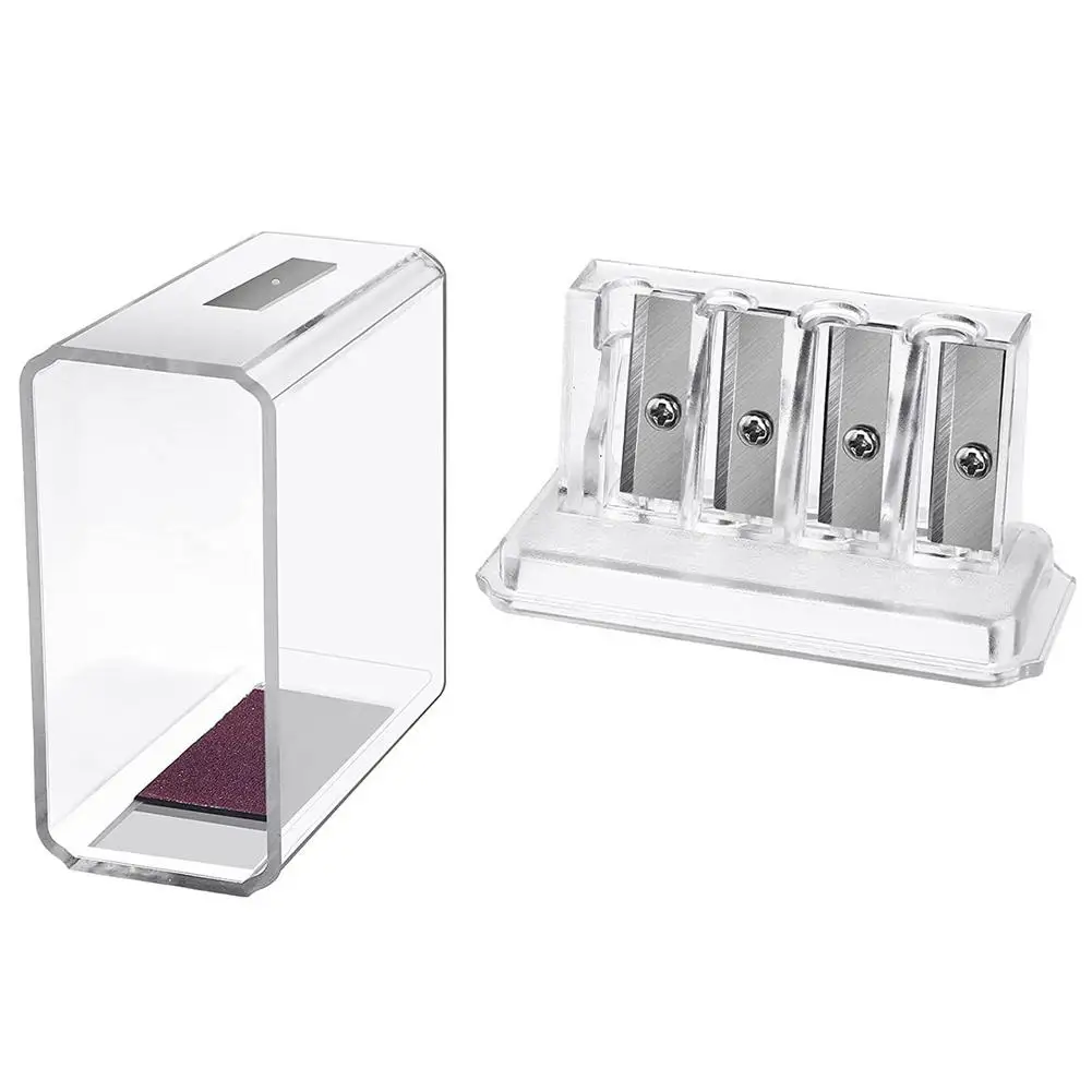 Multifunctional 4 Holes Charcoal Pencil Sharpener Long Core Lead Drawing Art Manual Sketching Drawing Supplies