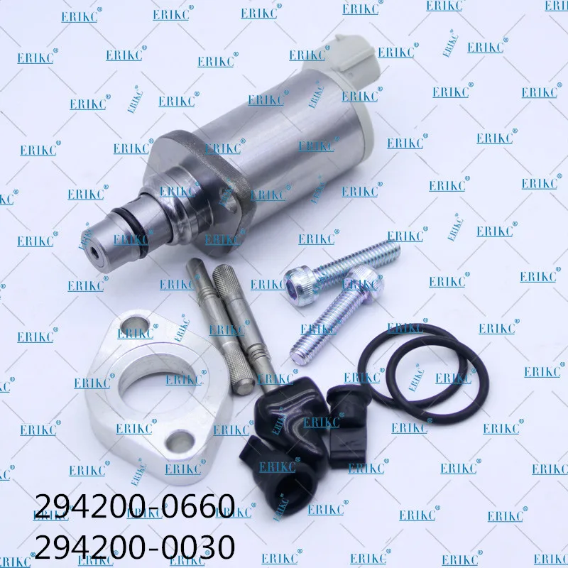 ERIKC Fuel Pump Regulator Suction Control Valve  Solenoid Assy 294200-0660 294009-0030 Measurement System 2942000660 2942000030