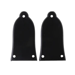 2pcs Black 1.66MM thick high gloss plastic  Truss Rod Cover For Guitar Parts new