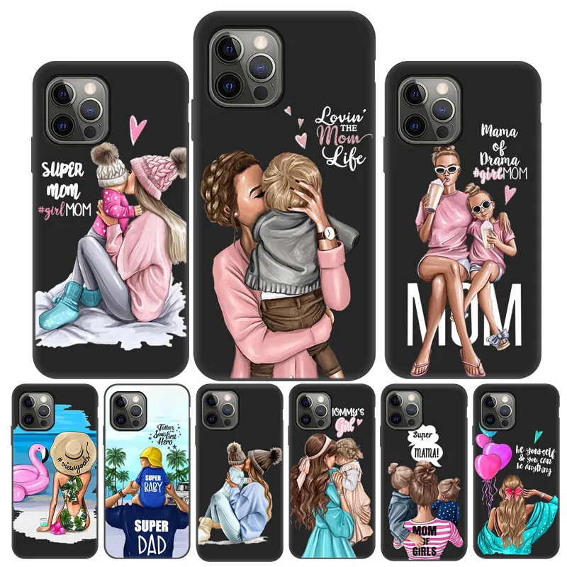 Case For iPhone 14 11 12 Pro Max Case Fashion Mam Super Mom Phone Case iPhone11 13 Pro 7 8 6S Plus XR XS SE 2020 2022 Mini Cover