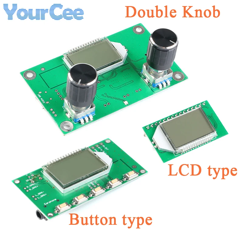 FM Radio Receiver Module PLL LCD Stereo Digital FM Radio Wireless Stereo Board LCD Display Noise Reduction 87-108MHz