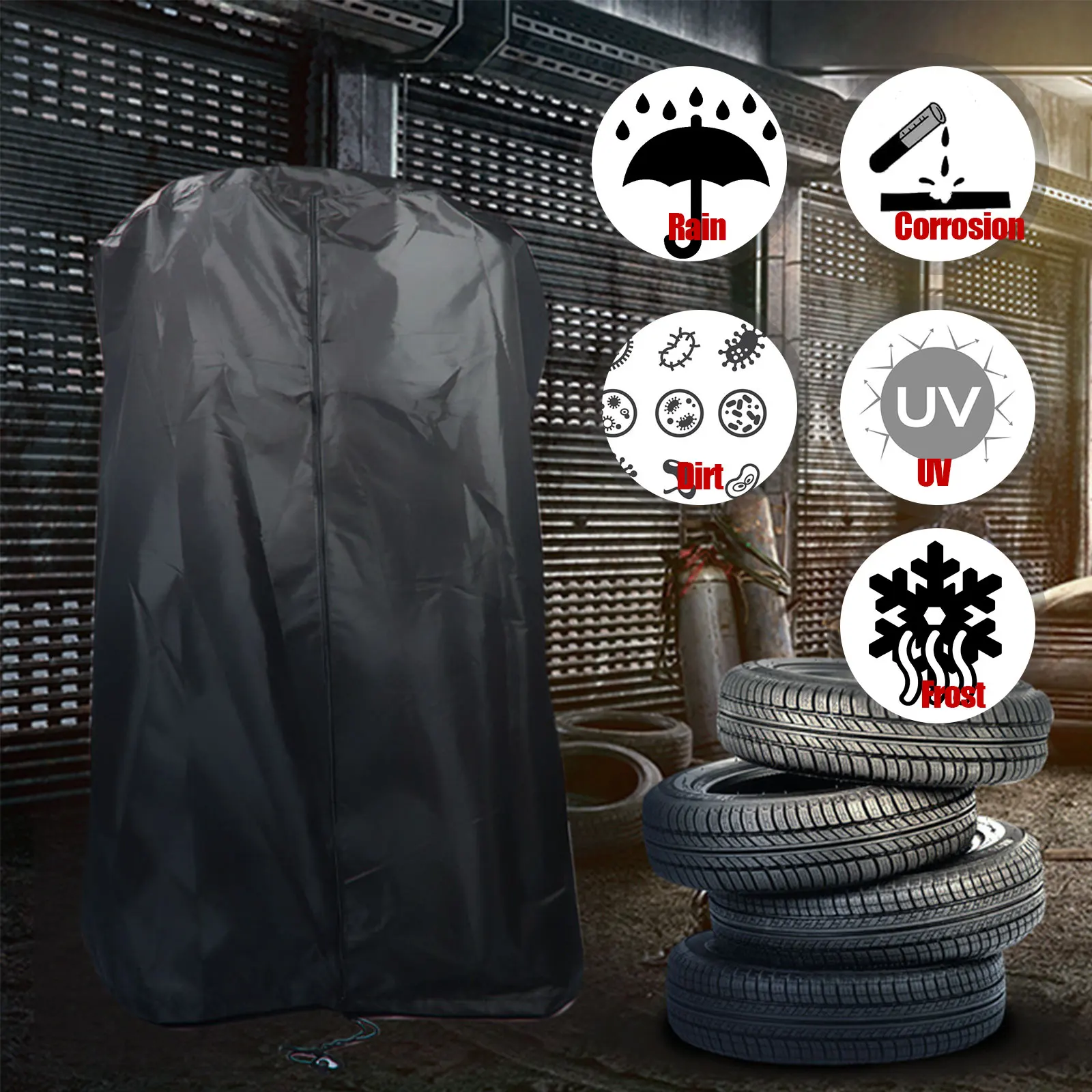 Car Tire Storage Cover Tire Cover Waterproof Sunscreen Dust Protection Ordinary Wheel Tire Cover Large Tire Outdoor Tire Covers