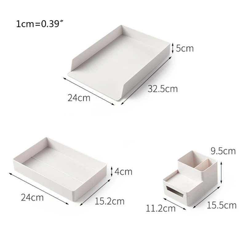 A4 Paper Organizer Document Plastic Case Table Desk Storage Superposition Holder,Waterproof, Moisture-resistant and Durable.