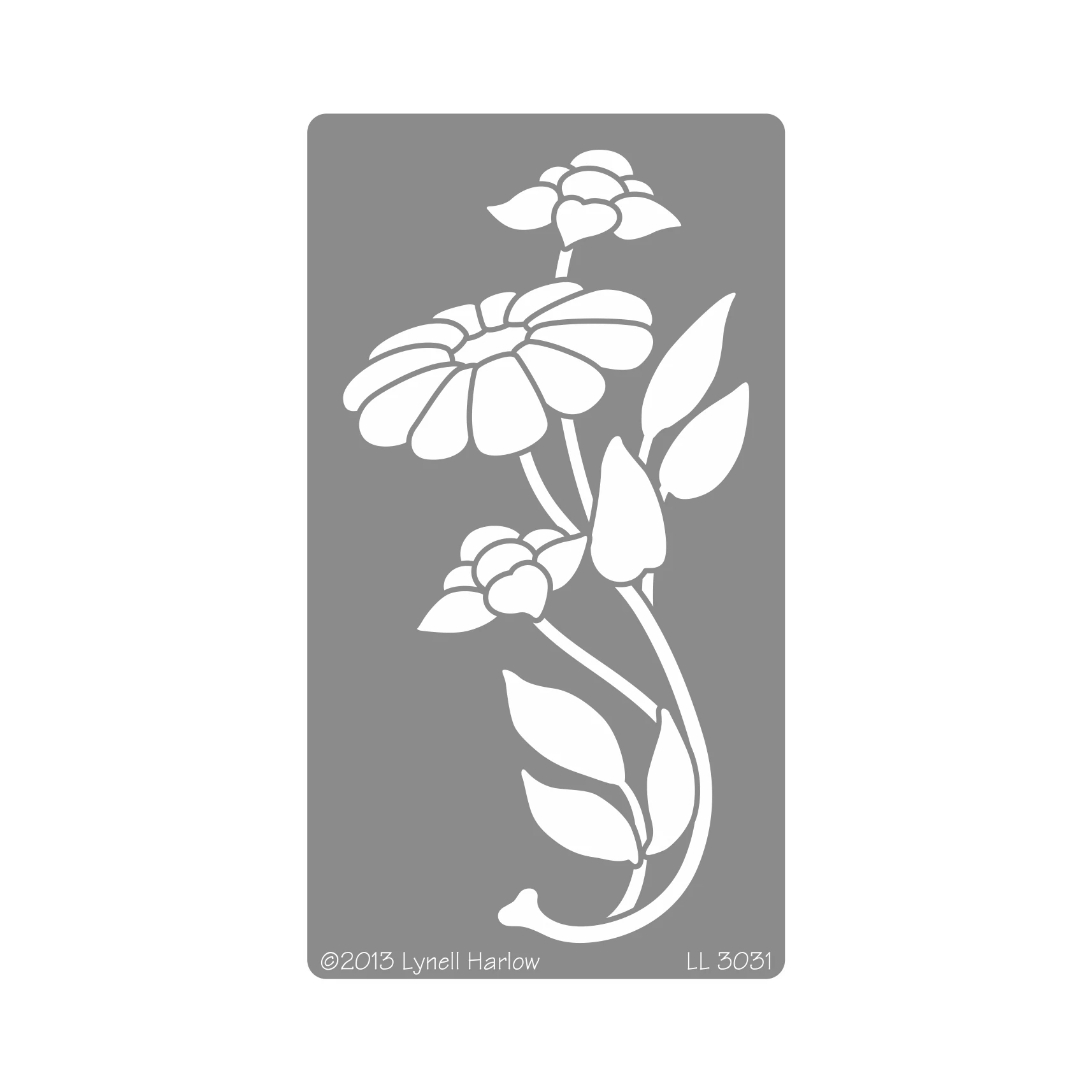 Embossing Dreamweaver Stencils LL 3031 Shasta Flower Trio