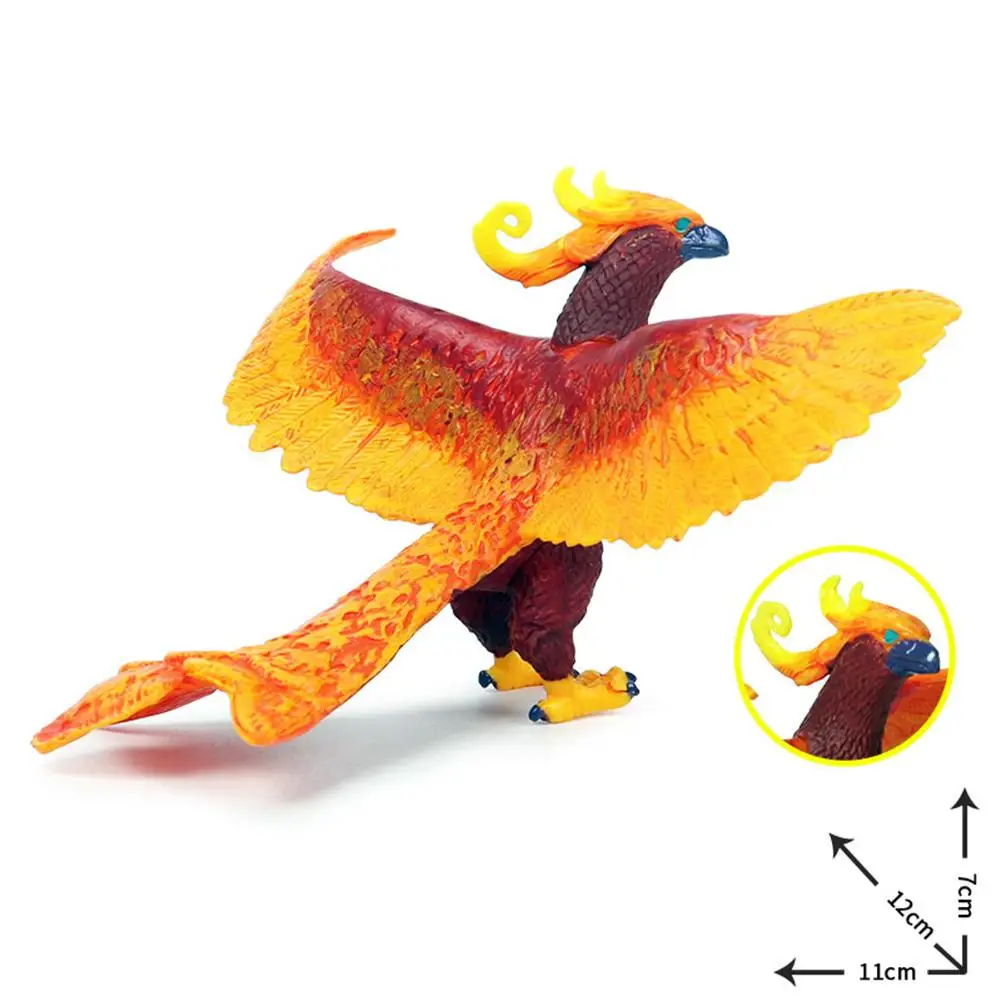 Figura de Phoenix de 4,7 pulgadas, juguete de simulación de figuras de acción de Phoenix chino, figuritas realistas, modelo de colección educativa para niños