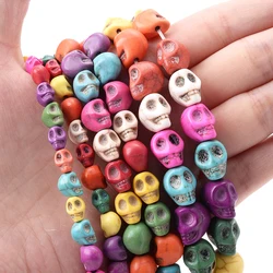 Mixcolor Skull Turquoises Beads Natural Stone Beads for Jewelry Making DIY Bracelet Necklace Earring Accessories 8/10/12mm