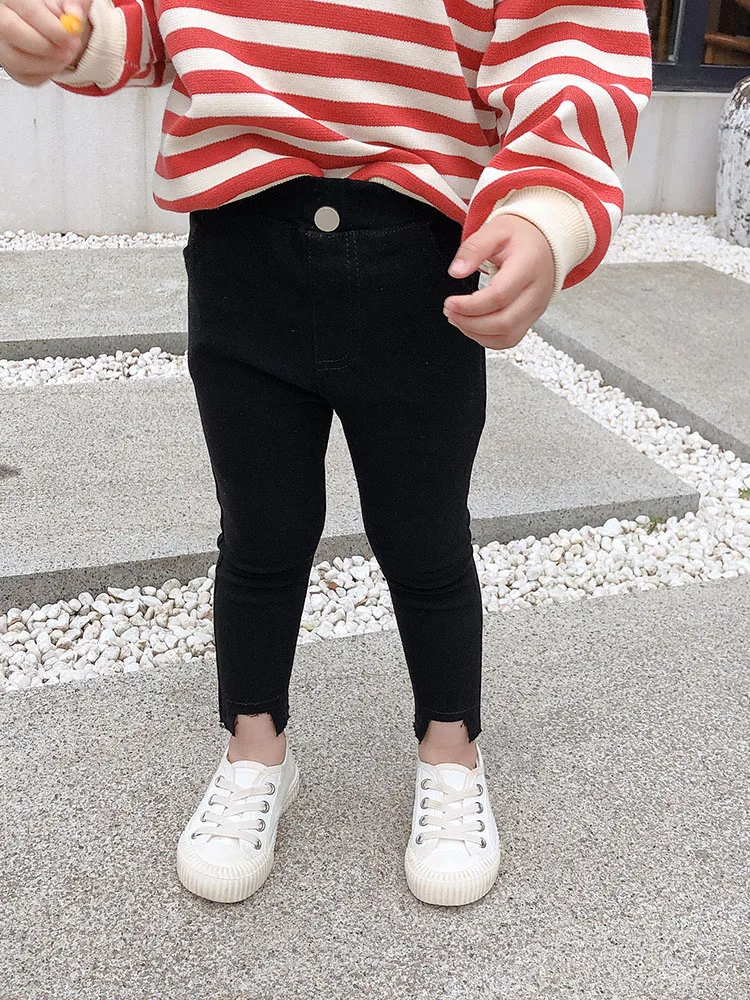 2020 Girl Fashion Pencil Pant Kids Children Casual Trousers