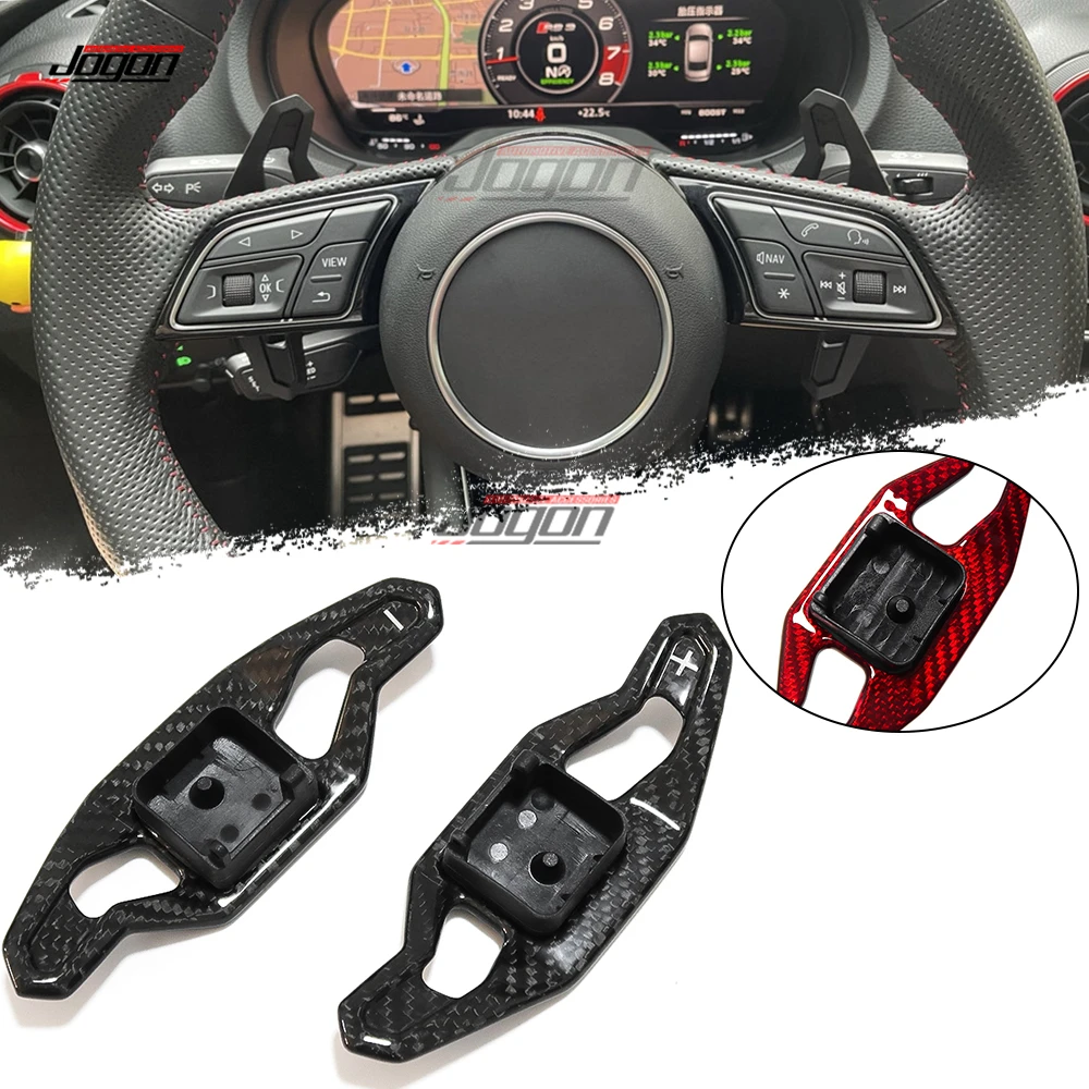 Steering Wheel Paddle Shifter For Audi A3 S3 RS3 8Y 2020 2021 2022 Carbon Fiber Gear Paddle Extension Replace