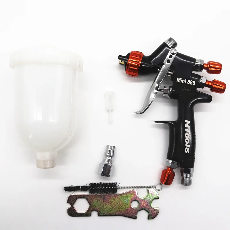 High Quality HVLP manual spray gun gravity spray gun1.2mm 400CCMixing no-clean cup original spray gun with spray gun accessories