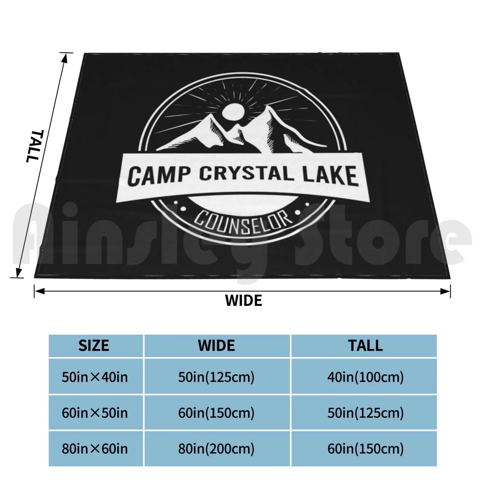 Camp Crystal Lake Counselor Slim Fit Blanket Fashion Custom Camp Crystal Lake Camp Crystal Lake