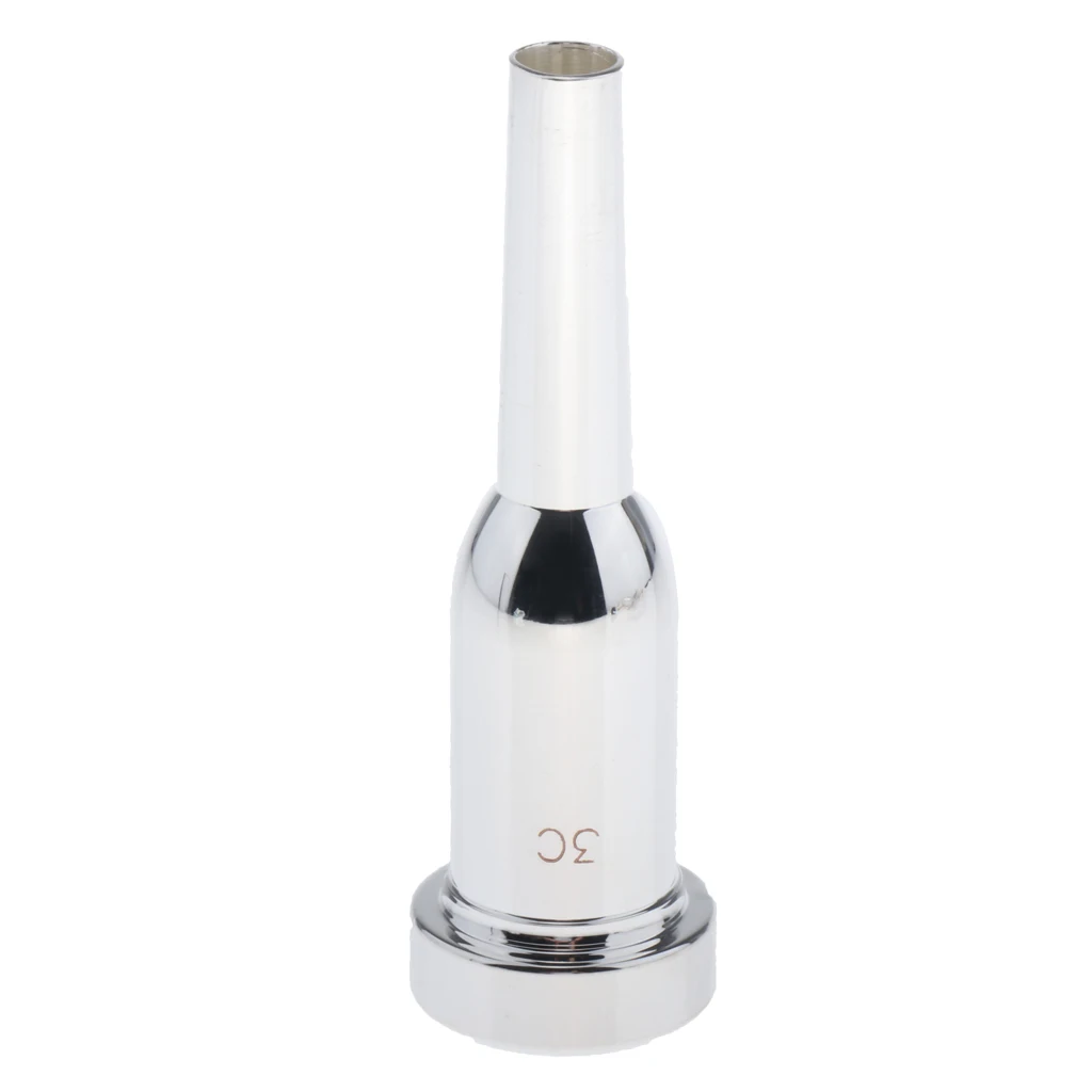 Silver Plated Mega Rich Tone Trumpet Mouthpiece 3C New High Quality