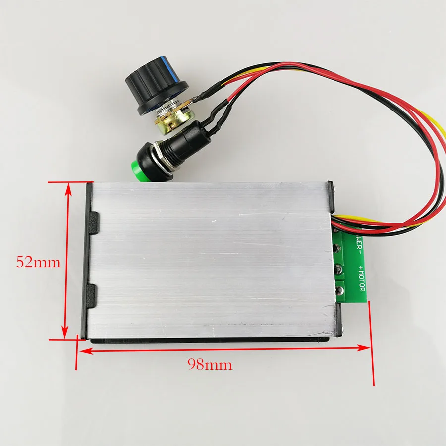 Regolatore di velocità del motore PWM 30A Display a LED digitale alimentatore cc regolabile 6V 12V 24V 48V