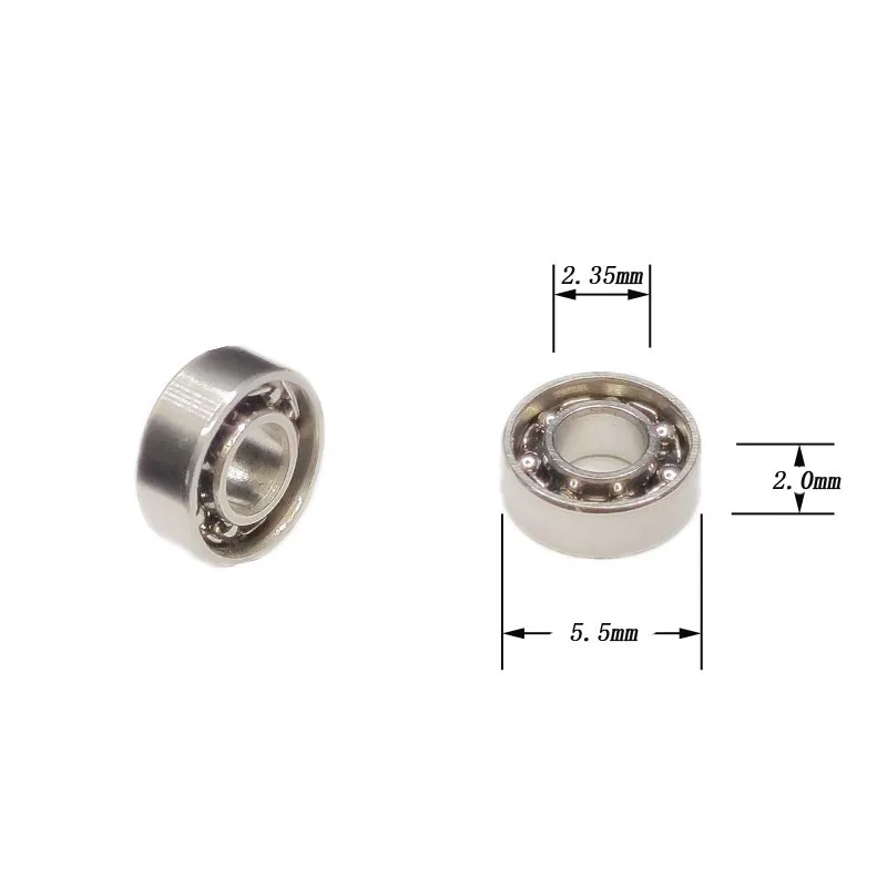 20pcs Dental Handpiece bearing S618-2.35 2.35x5.5x2 mm P4 stainless steel ball bearings for 20:1 planter 50000rpm no heating