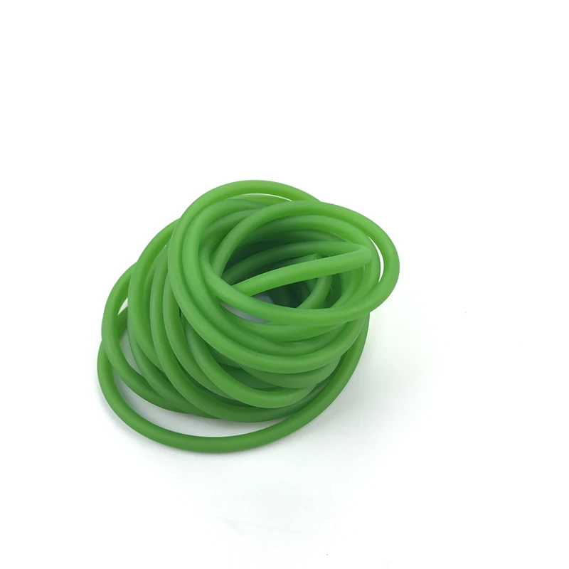 Green Natural Latex Slingshots Rubber 0.5-5M For Hunting Shooting High Elastic Tubing Accessories 2X5mm Diameter Bow Archery