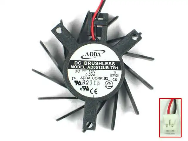 

ADDA AD0512UB-TB1 DC 12V 0.22A 50x50x10mm Server Cooling Fan