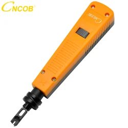 CNCOB Punch Down Impact Tool Kit with 110 Blade Type for Ethernet Keystone Jack Network Wire Cable Repair