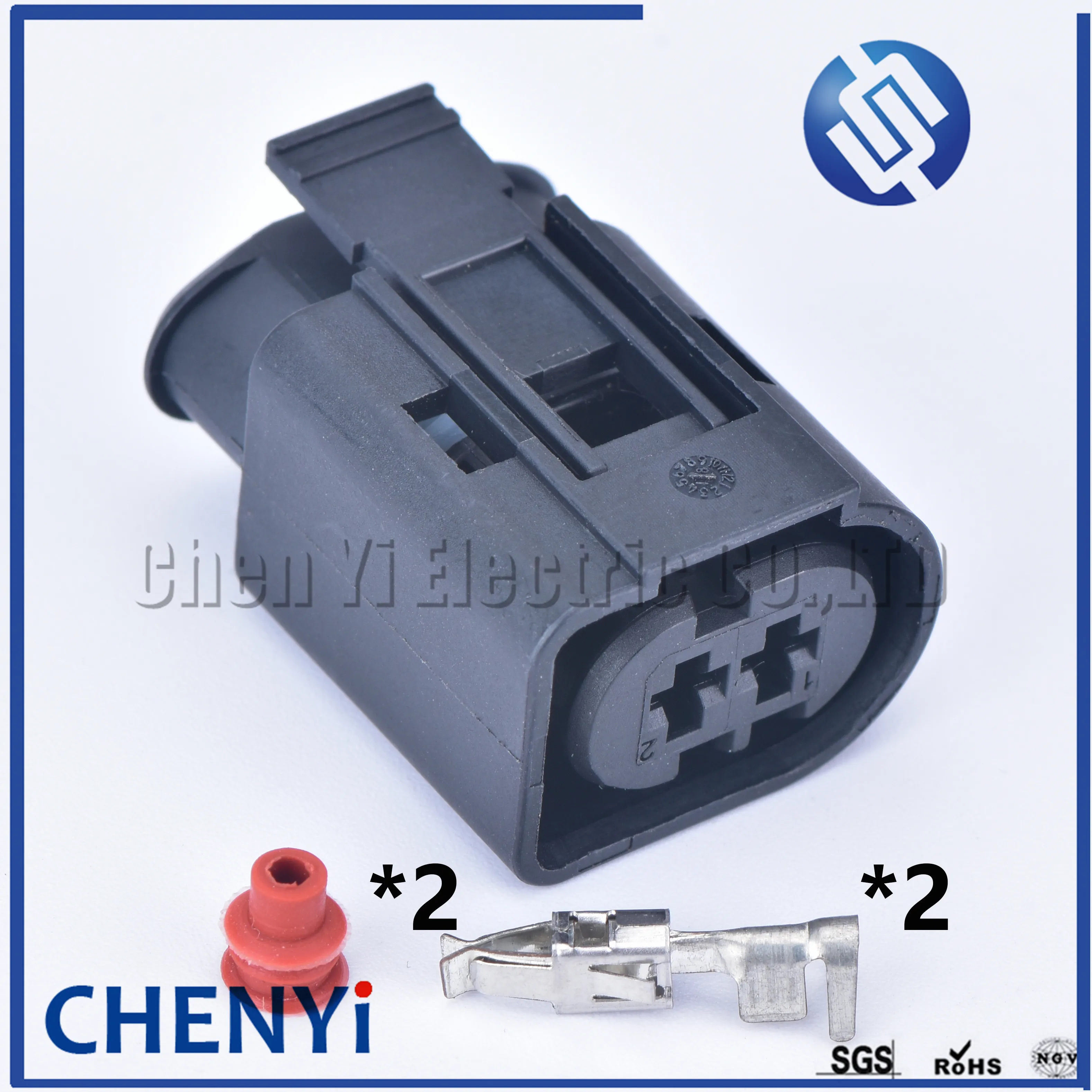 1 Set 2 Pin Female 1-967412-2 0-965695-1 Waterproof Auto Socket Electrical Sealed Auto Connector