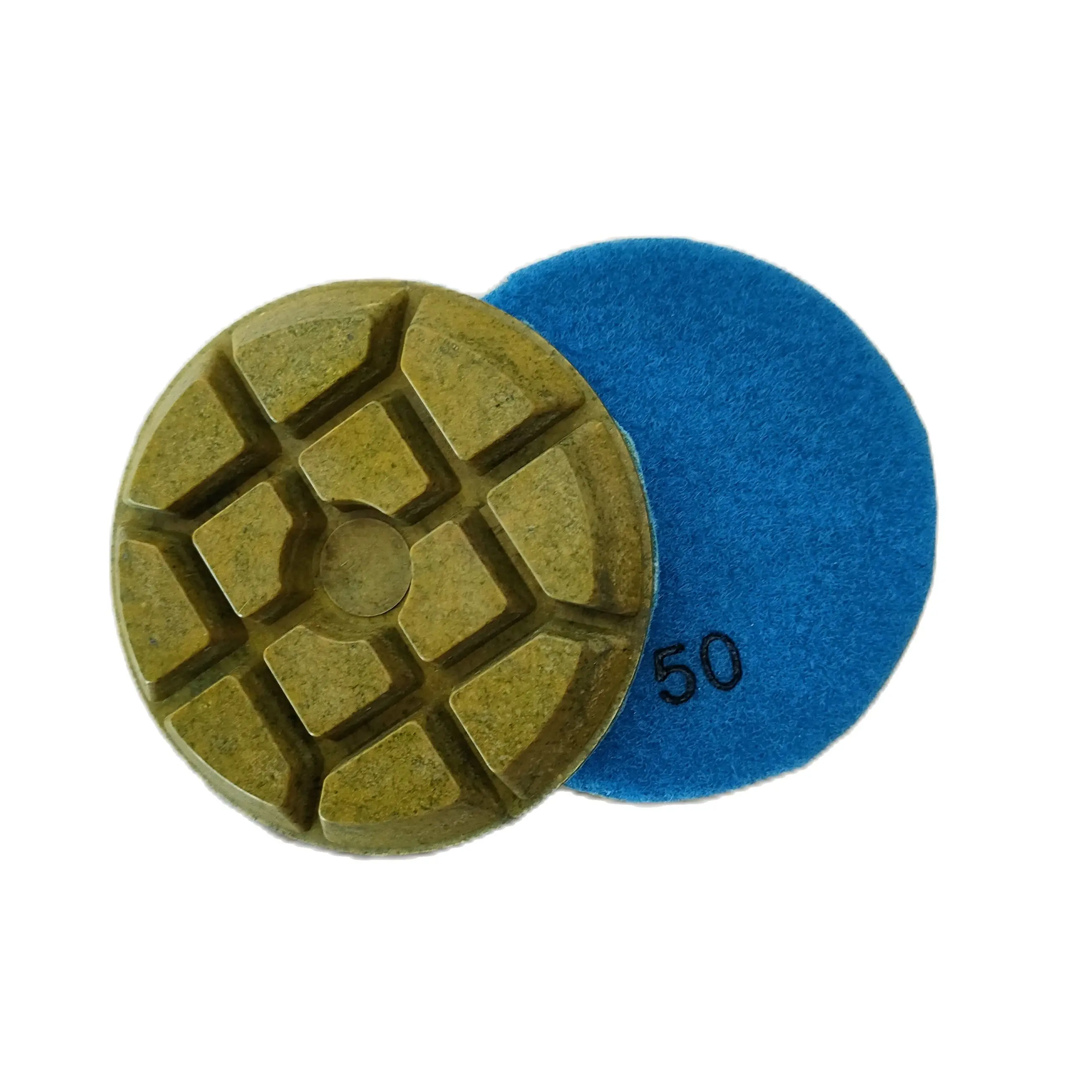 Popular 4inch 100MM Circle Round Metal Diamond Floor Polishing Pad  Renew Concrete Sanding Disc Granite Marble Restoration