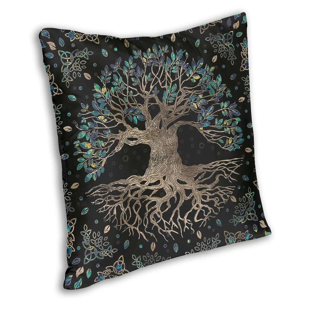 Tree Of Life Ornament Viking Pillow Case Home Decorative Valhalla Cushions Throw Pillow for Car Double-sided Printing