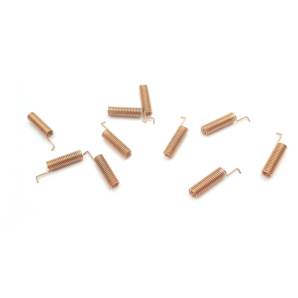 Taidacent 10PCS 433mhz PCB Antenna SX1278 SX1276 433MHZ Lora Antenna Spiral Coil Winding Copper Brass Spring Antennas