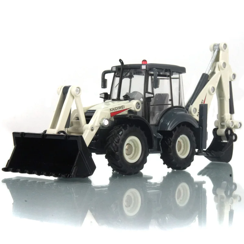 

1:50 KDW 4 Wheel Shovel Loader Two-Way Forklift Bulldozer Back Hoe Loader Truck Alloy Diecast Excavator Model For Kids Gift Toys