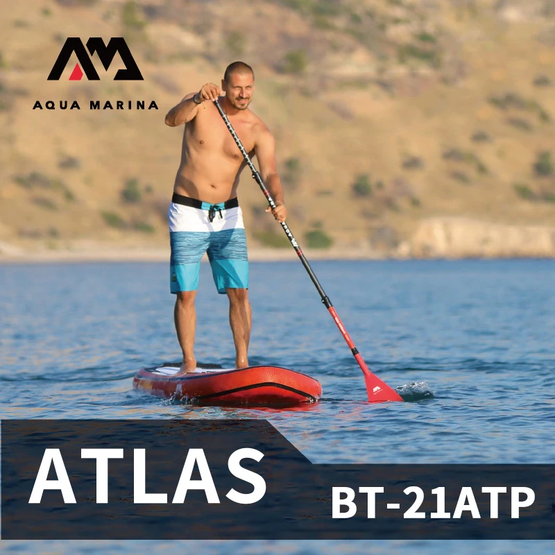 AQUA MARINA 3.6m ATLAS tavola da surf di livello avanzato acqua Stand Up tavola da surf leggera con tavola da Paddle in corda di sicurezza