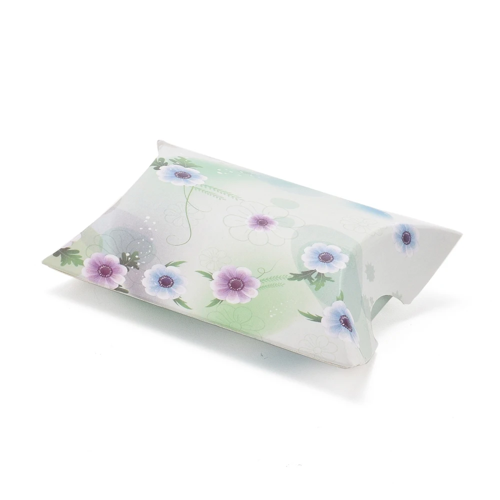 100pcs Star Pattern Kraft Paper Pillow Favor Box Wedding Party Gift Favor Sweet Candy Boxes Birthday Packaging Boxes 8x5.5x2cm