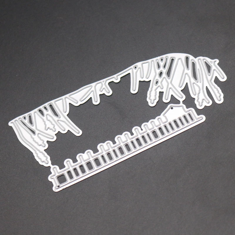 YINISE Metal Cutting Dies For Scrapbooking Stencils FENCE GRASS DIY Paper Album Cards Making Embossing Die Cuts Cutter MOLD TOOL image 4