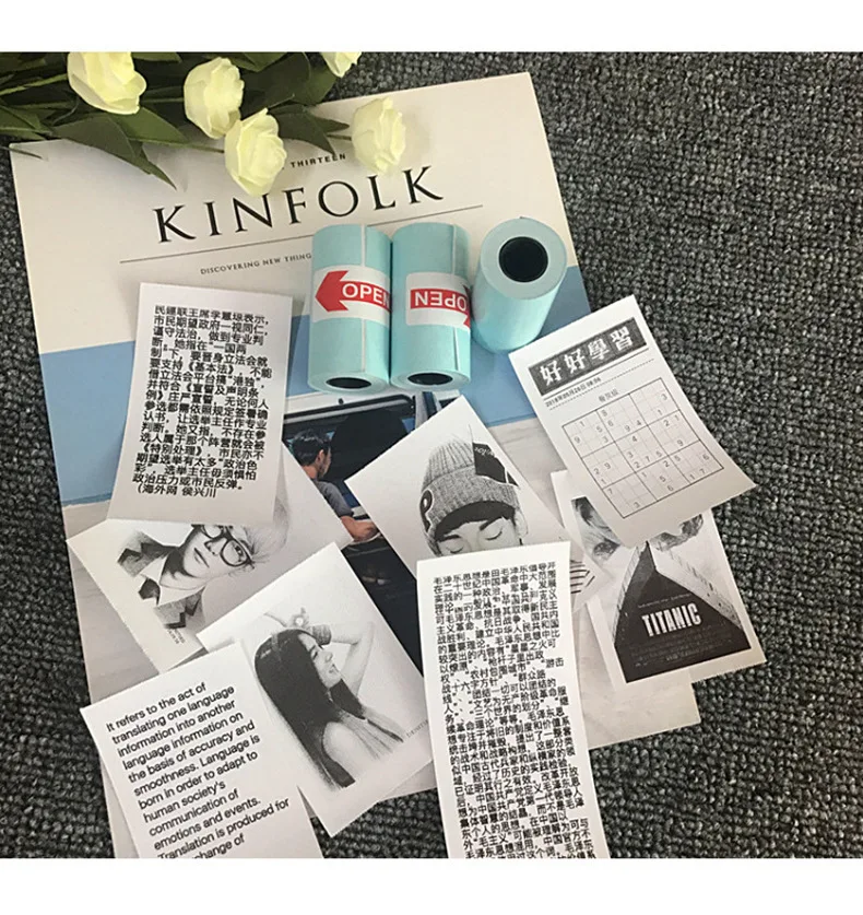 Paperang 58mm Thermal Photo Paper without BISPHENOL A White Color For Paperang Pictures Printer keep