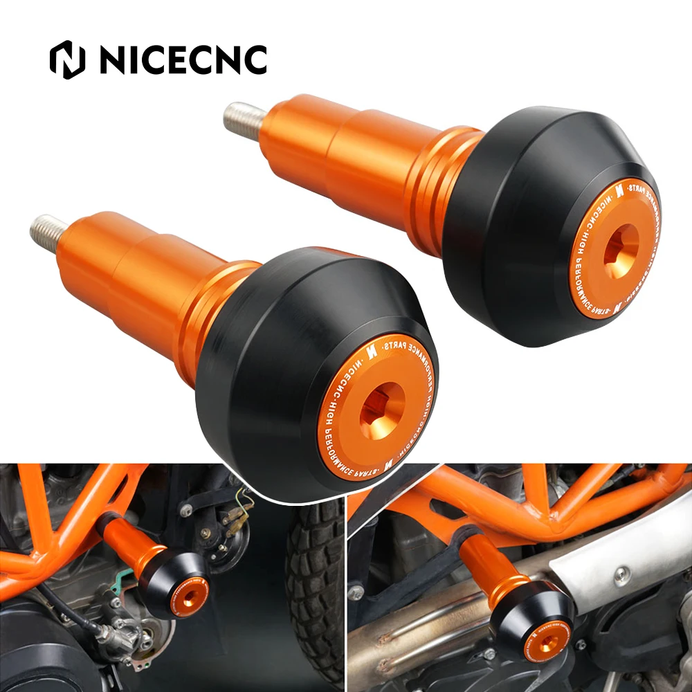 1Pair Crash Mushrooms Bobbin Knobs Frame Sliders for KTM 690 Enduro SMC 690 SMCR Husqvarna 701 Supermoto 2016 - 2020 2021 2022