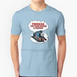 Thomas The Tank Engine & Friends T Shirt 100% Pure Cotton Big Size Thomas Vintage Retro Train Old Logo Cool Childrens 1990s