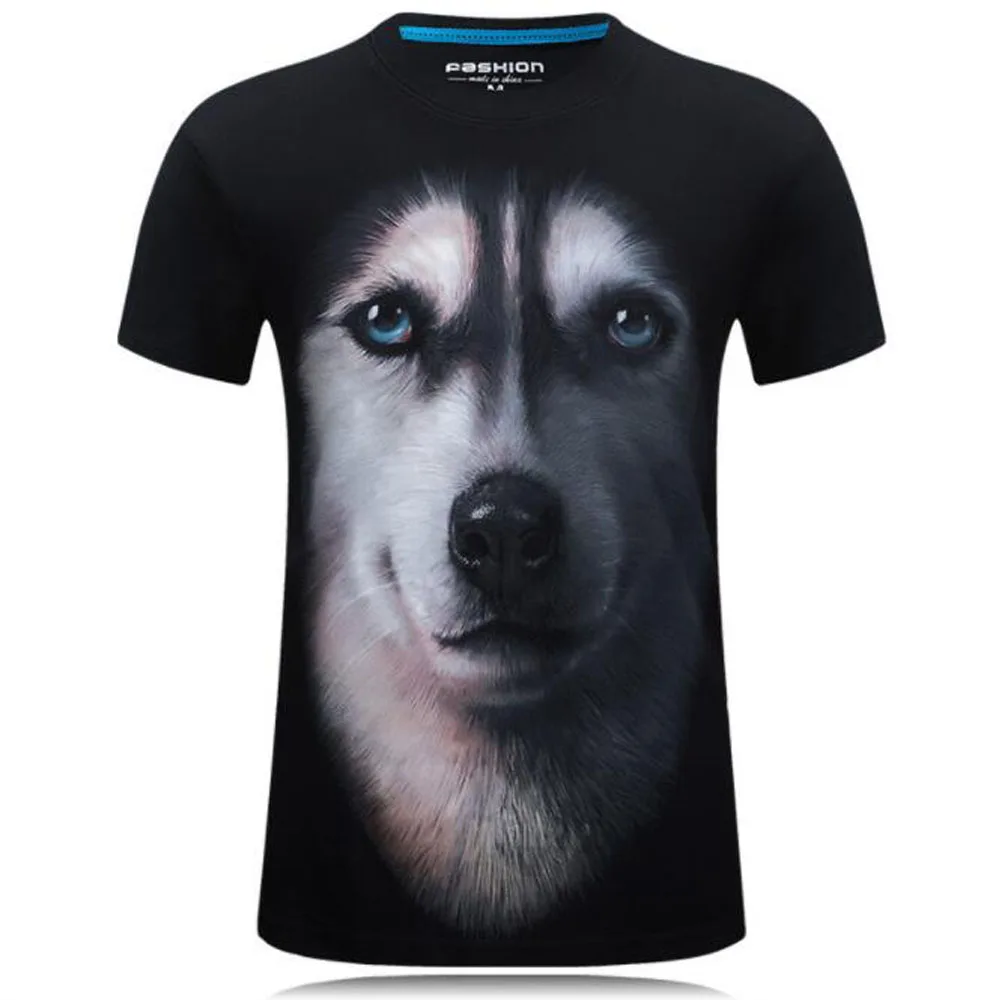 Fashion Lovely Dog 3D Print Women Ladies Girls T-Shirt Animal Harajuku Round Neck Short Sleeve Unisex Summer Tops & Tees S-6XL
