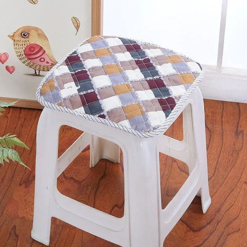 35 Square Chair Cushion 20 Colors quilted Soft Pad Breathable Bind Seat Cushion  Size 30*30cm Quilted Thicken Chair Cushion