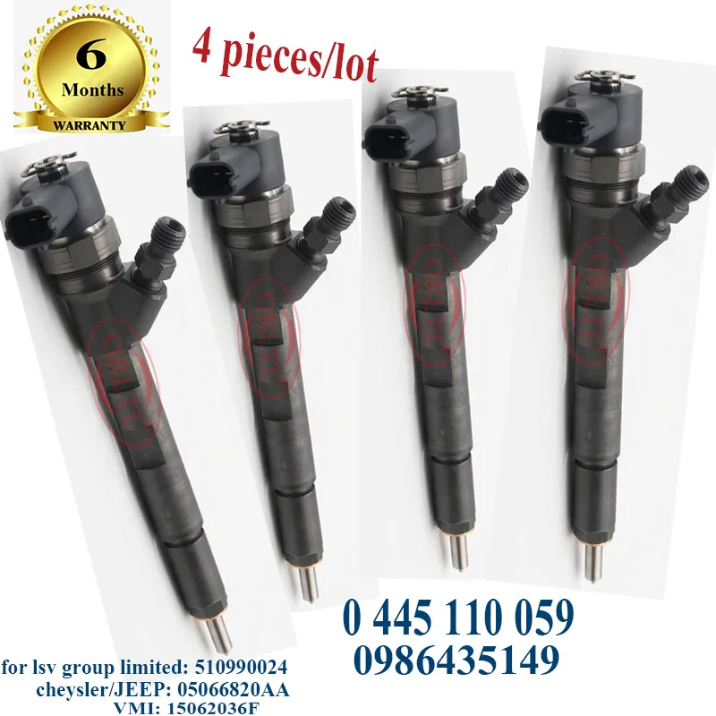 

ORLTL 510990024 0445110059 Common Rail Injector Assy 0 445 110 059 Diesel Fuel Injector 0445110059 For CHRYSLER 05066820AA