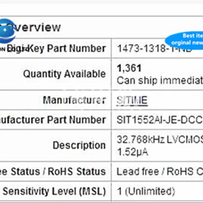 

5pcs 100% new and orginal high precision small size 1508 4-pin 32.768KHZ TCXO 32.768K active crystal patch